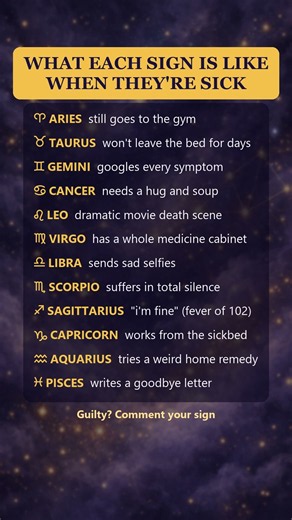 What Is Your Zodiac Sign Like When Sick? 🤒 #zodiac #zodiacsigns #astrology