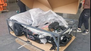 X-PRO 125cc Youth Go Kart with 7.1hp Automatic Transmission w/Reverse! Remote Control! LED Headlights! Big 16" Wheels! (Red)