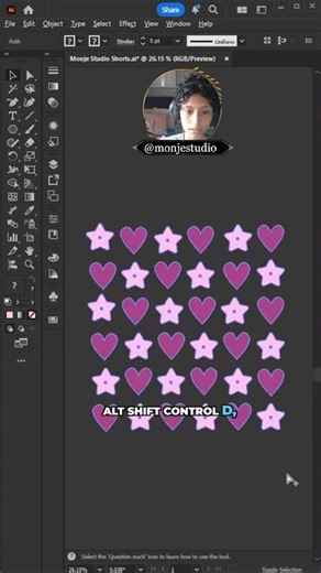 Monje Studio Tutorials: How to Randomize Objects in Illustrator INSTANTLY!