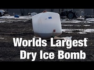 WORLDS LARGEST EVER DRY ICE BOMB!!