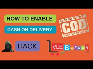 How toEnable COD on VLE Bazaar | cash on Delivery
