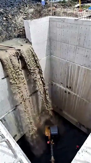 High Concrete Boundary Land Backfilling Process 🚧 #construction #earthwork