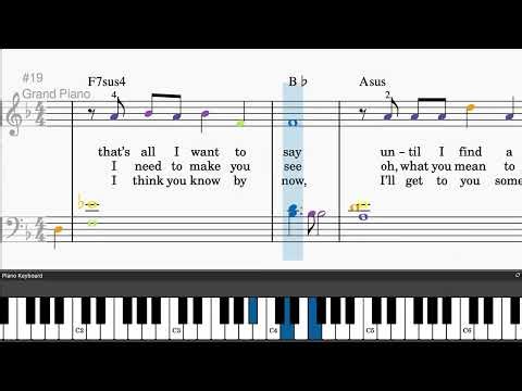 Michelle by The Beatles - Easy piano tutorials with sheetmusic
