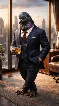 Hyper-Real Pigeon CEO in Corporate Boardroom | Cinematic Fantasy Short