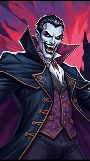 Animated Vector Graphic Vampire Art