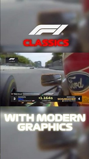 Michael Schumacher CHASES Damon Hill | 1993 Australian Grand Prix with Modern Graphics #f1