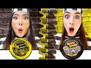 Gold vs Chocolate Food Challenge