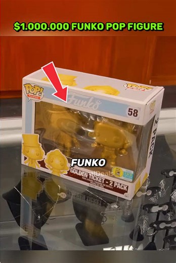 $1 Million Golden Ticket Funko Pop Figure for Sale