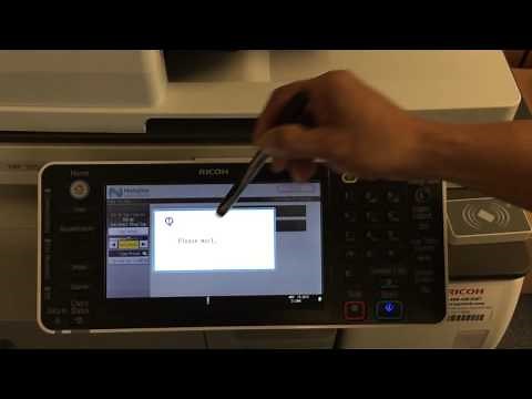 Ricoh Print Shop - How to Send a Fax