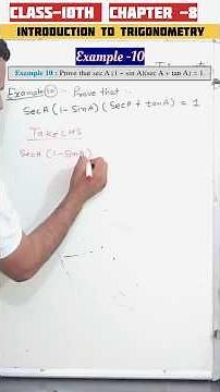 Introduction to Trigonometry Class 10 example 10 😍#ncertclass10maths #ncertclass10mathschapter8