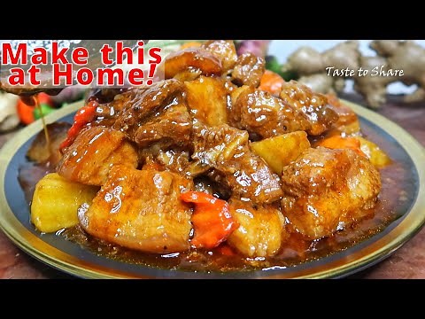 Ang Sarap❗Non Traditional but Easy Pork Mechado Recipe💯👌Pork Mechado Step by Step is So TENDER ✅