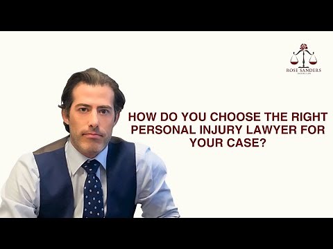 How do you choose the right personal injury lawyer for your case?