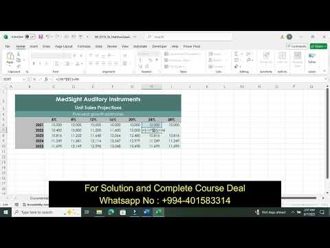 MedSight Instruments | New Perspectives Excel 2019 | Module 3: SAM Project 1b