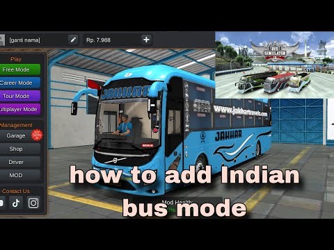 How to add Indian bus mode in bus simulator Indonesia🤯