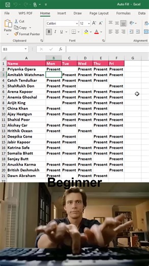 How to autofill cells in excel 😱 #excel #office #spreadsheet | Time to Office
