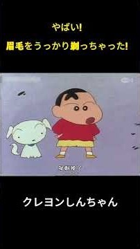 やばい！眉毛をうっかり剃っちゃった！ #クレヨンしんちゃん #funny #面白集