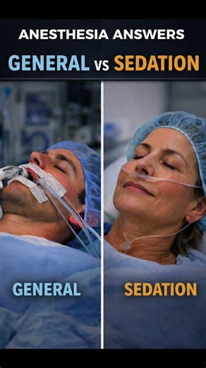 General Anesthesia vs Sedation — What’s the Difference? #anesthesia