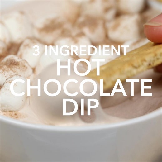 This 3 ingredient Hot Chocolate Dip Recipe is the easiest dessert ever! With only three ingredients, you’ll whip this together in no time. RECIPE: https://www.yellowblissroad.com/hot-chocolate-dip/ | Yellow Bliss Road | Facebook