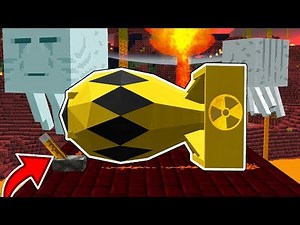 EXPLODING A MINECRAFT NUKE MISSILE IN THE NETHER!!... (DO NOT TRY THIS)