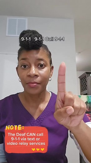 6.6K views · 342 reactions | Emergency Signs 2. Remember, these signs will often be quick and signed with urgency. It is crucial to train to recognize these signs immediately no matter the pace. And for those wondering, the answer is, Yes deaf people are able to call 9-1-1 via text or video relay. #asl #deaf #signlanguage #fun #babysign #medical #education #nurse #doctor #CPR #emergency #hospital #speechdelay #blackgirlmagic | Nicole LaMont | Facebook