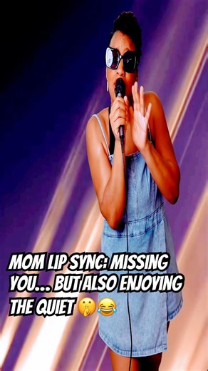Mom Lip Sync: Missing You… but also enjoying the quiet 🤫😂 #shorts #comedy