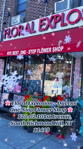 🌸 Floral Explosion – Queens’ One-Stop Flower Shop 🌸📍 120-02 101st Avenue, South Richmond Hill, NY 11419✨ Fresh Flowers for All Occasions ✨ • Custom Bouquets & Arrangements • Backdrops & Arches • Mandaps & Mehndi Décor • Tent & House Decorations • Full Wedding Event Décor📦 Delivery available with GrubHub & DoorDash📅 Open DailyMon–Sat: 9AM – 7PMSunday: 9AM – 5PM☎️ 718-441-1140 | 📱 Anton: 917-605-2013🌐 www.floralexplosioninc.com📧 floralexplosioninc@gmail.com💐 Bring beauty to every occasion