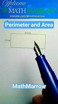 How to find perimeter and area when length is given in decimals #MathMarrow