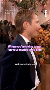 Justice for Glen Powell’s mom 😤 #GoldenGlobes #LivefromE #AwardsSeason | E! Entertainment
