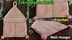Crochet Wall Hanger || every step in detail for making perfect hanger || #crochet #new #viral #crochetlove | Simplified CRAFT