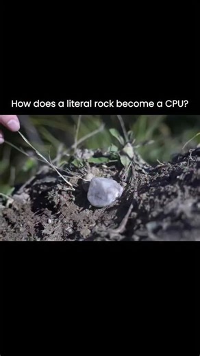 Quantum Emerges | Science & Tech on Instagram: "Every modern computer starts with something incredibly simple: a rock. Silicon from sand is purified, sliced into wafers, and etched with billions of microscopic transistors using machines precise at the atomic scale. One of the most complex technologies on Earth begins with stone. 🎥: RobertElderSoftware / YT"