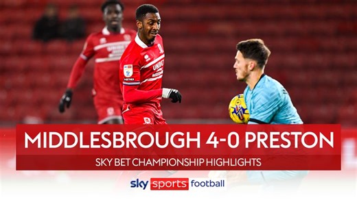 Middlesbrough 4-0 Preston North End: Isaiah Jones scores twice in Boro win