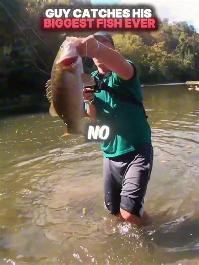 GUY CATCHES HIS BIGGEST FISH EVER! #usa
