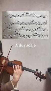 【イ長調の音階】Carl Flesch :Scale A major #violin #music