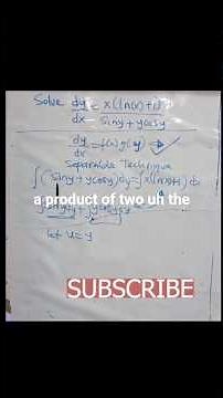 Separable Differential Equations | Integration by Parts Method | Step-by-Step Solution