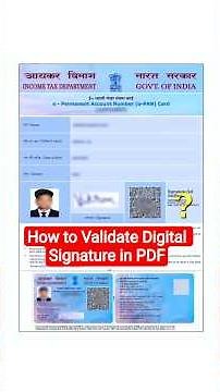 How to Validate Digital Signature in PDF