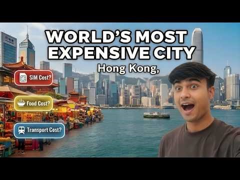 World’s Most Expensive City? Exploring Hong Kong 🇭🇰 | SIM, Food & Transport Cost