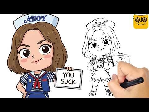 How To Draw Robin Buckley With QJO | Stranger Things