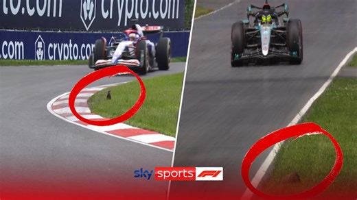 Canada GP: 'Safety first' groundhog grazes dangerously close to track