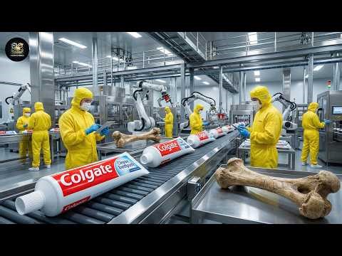 Inside the Toothpaste Factory | From Animal Bones to Toothpaste Tube — Complete Process
