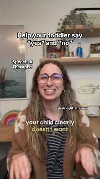 The 4-step trick that gets toddlers talking YES and NO #toddlerdevelopment #speechtherapy #momhacks