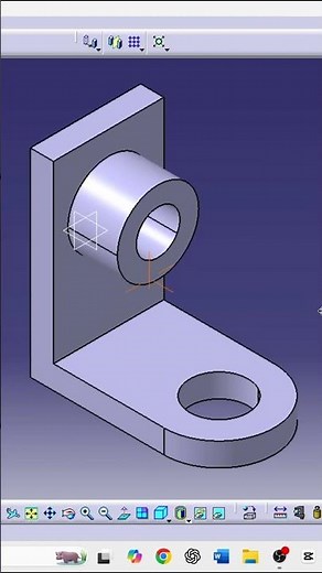CATIA V5 Tutorial 3D Mechanical Part Design Step by Step #cad #cadtutorial #solidworks #catia