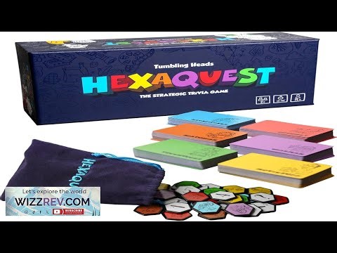 Hexaquest: The Strategic Trivia Board Game 1500 Questions 6 Categories 65