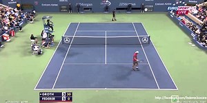 Roger Federer returns a 142 MPH serve with a clean backhand winner ! - Tennis Tonic - News, Predictions, H2H, Live Scores, stats