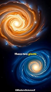 Did you know? The Andromeda Galaxy and the Milky Way are on a collision course, predicted to collide in approximately 4.5 to 5 billion years. #space #astronomy #cosmos #universe #milkyway #galaxy #science | Modern Sciencex