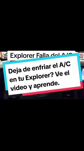 Falla del A/C en Ford Explorer 2006-2010
