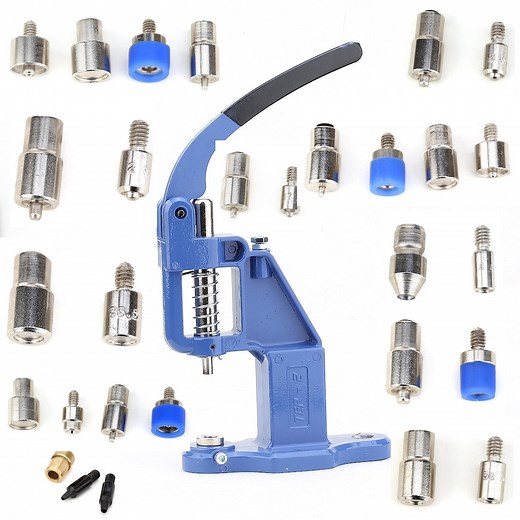 Professional Hand Press Machine Dies Set for Eyelet Grommets, Snap Buttons, Rivets | Leathercraft, Sewing, DIY Craft Tools - Etsy
