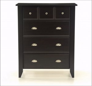 Sauder Shoal Creek 4-Drawer Dresser, Jamocha Wood Finish