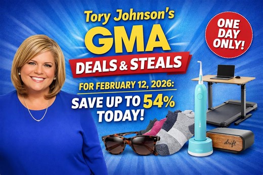 Tory Johnson’s GMA Deals & Steals for February 12, 2026: Save Up to 54% Today