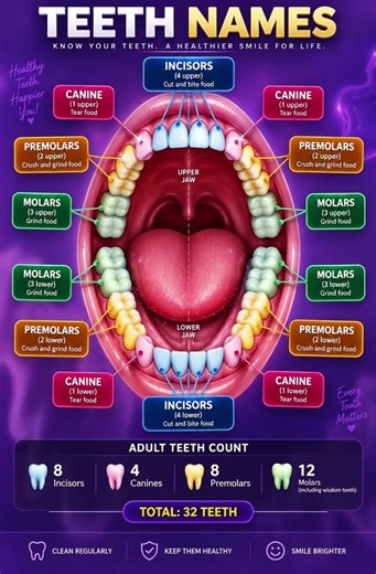 Know Your Teeth: The 4 Types
