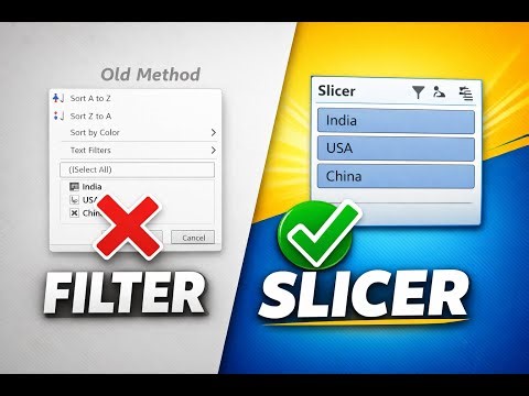 Excel Slicer Filter Explained in Hindi | Traditional Filter vs Slicer | Excel Tips
